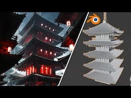 Cyber Japan Art Breakdown | Blender