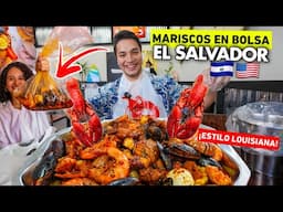 EL restaurante VIRAL DONDE te SIRVEN los MARISCOS en BOLSA en El Salvador 🇸🇻🦞