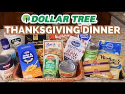 I Made a 3 Course Thanksgiving Dinner From Dollar Tree! (On a $20 Budget!)