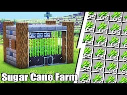 Minecraft Easy Sugar Cane Farm tutorial 1.21 #tutorial #sugarcane