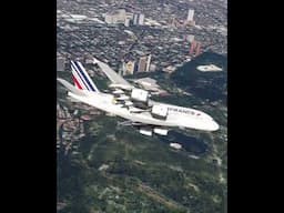 Air France Airbus A380-800 (FlyByWire) | Aterrizaje en Ciudad de México (MEX) | Flight Simulator