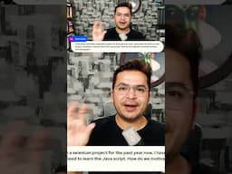 I have worked on Java with Selenium. Now my new project is on JavaScript #shorts #automationtesting