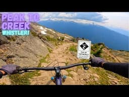 FULL RUN DOWN WHISTLER BIKE PARK | PEAK TO CREEK!