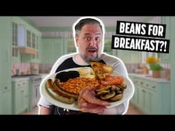 Americans Try a Full English Breakfast - Making our First Fry-up!