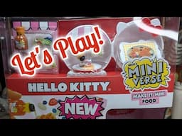 NEW! Miniverse Hello Kitty Capsule & Display Box Let's Make Adorable Minis!