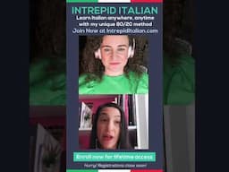 JOIN INTREPID ITALIAN 🚀🇮🇹 Registrations NOW OPEN 🔗IntrepidItalian.com (Michele's Testimonial)