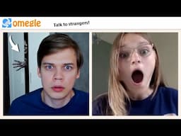 Someone hides in my closet | OMEGLE PRANK