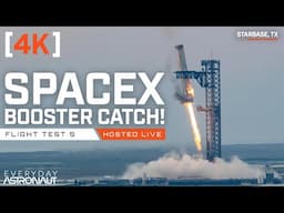 [4K] Watch SpaceX Catch A Starship Rocket From Space!!! #IFT5