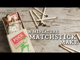 We Make A Miniature Matchstick Doll For A Matchbox Bed! Craft + Recycle!