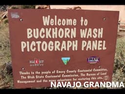 Navajo Grandma "BUCKHORN WASH PICTOGRAPH PANEL"