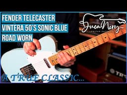 FENDER TELECASTER VINTERA ROAD WORN 50'S SONIC BLUE - A True Classic