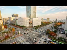 Lotte World Tower and Seokchon Lake at Night | Seoul Walking Tour 4K HDR