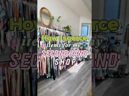 Sourcing items for my secondhand shop • Part 1 #shorts #thrifting