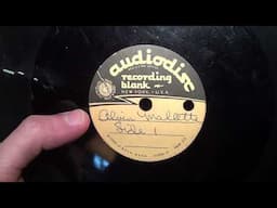 Alvin Mallette Audiodisc 78 RPM recording to Montclair State College