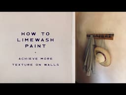 How to Lime Wash Paint using Bauwerk Lime Paint