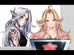 Draw with Me! Vampire OC -CONTINUED-  [AMITORI V-TUBER] 🌸