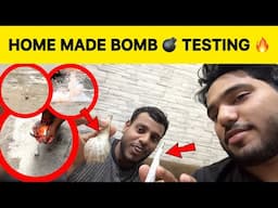 Homemade bomb testing *gone wrong* 😱 | How to make bijli bomb at home ? | Dhruv bhati