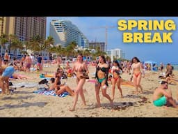 4K Spring Break 2024 Fort Lauderdale Beach Walk