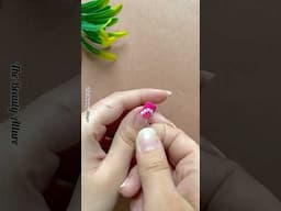 💅🌸Easy nail art design with tape #nailart2024 #shorts #shortvideo