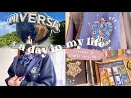 A day in my life at Universal Studios Japan ✨| Travel and stationery haul ❤️