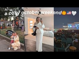 a cosy october vlog: usa date night, spooky halloween decor & more