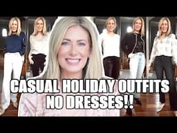 10 CASUAL Holiday Outfit Ideas-NO DRESSES!