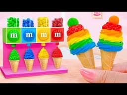 Rainbow Popsicles Ice Cream 🍦 미니 여름 과일 아이스크림 🌈Miniature Freeze Fruits Desserts by Bella Mini Cooking