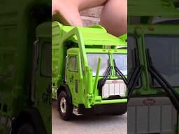 Unboxing Neon Green GFL Peterbilt Front-End Loader #shorts | Garbage Trucks Rule