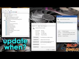 When Should You Update Drivers? - Rollin' Rambles - Jody Bruchon Tech