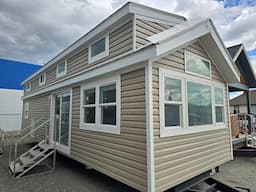 Tiny Home has room for a King bed and a Split loft!