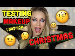 Testing Makeup I Got For Christmas !!! 🧐