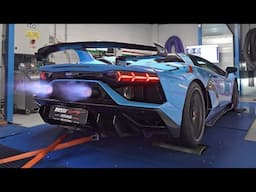 Lamborghini Aventador SVJ feat. catless Capristo hits the DYNO | 800+hp BRUTAL V12 engine sounds!