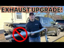 Exhaust Upgrade On My 2024 Toyota Tundra 1794 Edition TRD