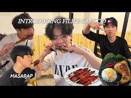 Korean Boys React to Inasal and Ihaw-Ihaw 🇵🇭*GRABE YUNG ENERGY*