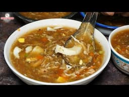 सर्दी में बच्चो के लिये गरमा गरम चिकन सूप घर पे आसानी से बनाये Chicken Hot and Sour Soup Recipe #egg