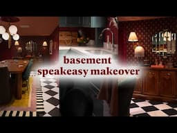 Basement Game Room Makeover! *Cool, Speakeasy Vibe*