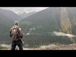 Off Grid cabin in the ROCKY MOUNTAINS, SNOW wind and moose hunting!