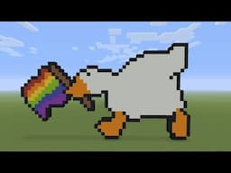 Minecraft Pixel Art - Untitled Goose Rainbow Flag