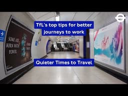 Top Tips for Better Journeys to Work - Quieter Times to Travel | Transport For London