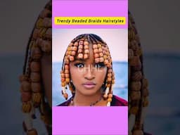 Trendy Beaded Braids Hairstyles | Amazing Cornrow Styles 2024 #shorts