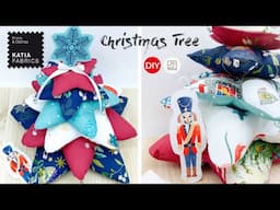 Cose un Árbol de Navidad con estrellas de tela ✂️🎄 Videotutorial + Patrón gratuito