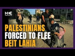 Palestinians forced to flee Gaza's Beit Lahia