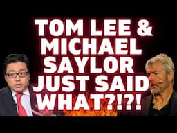 🚀 URGENT! TOM LEE AND MICHAEL SAYLOR JUST SAID WHAT #bitcoin #dogecoin #ethereum #bonk #shiba