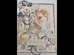 Noel Shabby Chic Single Fold Christmas Cards #shabbyartboutique