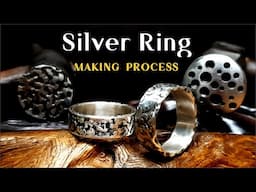 How to Make a Texture Hammer SILVER RING