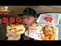 COOK OUT ⭐BBQ Pork Plate & BBQ Sandwich⭐ Food Review!!!