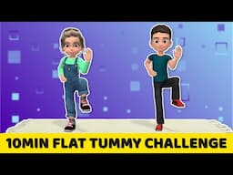 10-MINUTE FLAT TUMMY CHALLENGE: CORE EXERCISES FOR KIDS