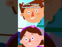 🐒Five little monkeys #shorts #fivelittlemonkeys #nurseryrhymes #kidssongs #captaindiscovery