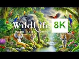 Tropical Forest Animals | Life Of Wildlife in Rain forest | 8K ULTRA-HD With Animals & Jungle Sounds