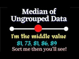 Median of Ungrouped Data (MEASURES OF CENTRAL TENDENCY) - STATISTICS | Mr.M.Gomez